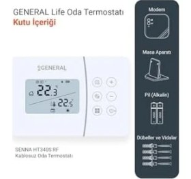 Resim General Life HT340S Rf Kablosuz Oda Termostatı 