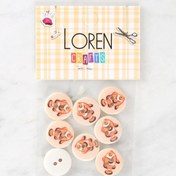 Resim Loren Crafts 8'li Balık Düğme - 1157 