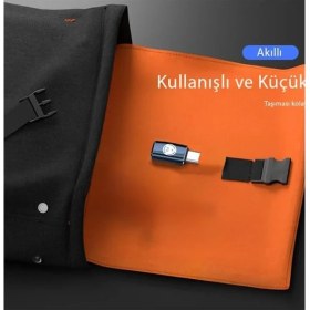 Resim Güzel Hediyem 35W Type C To Lightning 15 Max Pro Plus Yuva Çevirici Hızlı Şarj Aktarımı Otg Dönüştürücü Koyu Mavi Otgtm (Otgtm-D) 