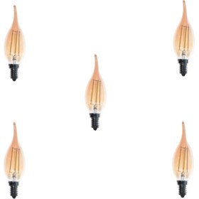 Resim Forlife 4 Watt E14 Kıvrık Rustik Ampul - 5 Adet 