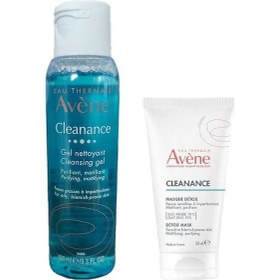 Resim Avene Cleanance Detox Mask 50 ML + Cleanance Yağlı ve Akneli Ciltler için Matlaştırıcı Temizleme Jeli 100 ML 
