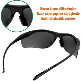 Resim Badem10 Bisiklet Güneş Gözlüğü Koruyucu Bisikletçi Gözlük Siyah Güneş Rüzgar Gözlüğü 