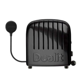 Resim Dualit 27035 Classic Ekmek Kızartma Makinesi, 2 Hazneli, El Yapımı, Siyah 
