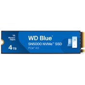 Resim WESTERN DIGITAL WD Blue SN5000, WDS400T4B0E, 4TB, 5500/5000, Gen4, NVMe PCIe M.2 2280, SSD 