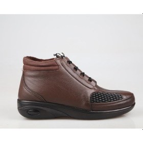 Resim Castle Black 42645 Hakiki Deri Ortopedik Kahve Kadın Bot Kahve 