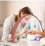 Resim Fastbuy Dream011 Pembe Led Ayıçiçeği Tırnak Lambası, Ayarlanabilir Parlaklık & Renk Sıcaklığı, Manikür Kirpik Cilt Bakımı, Pe Pembe 