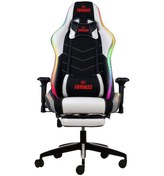 Resim Raxius Gc3001bw Masajlı,rgb,4d Kolçaklı,ayak Destekli Oyuncu Koltuğu, Siyah- Beyaz Siyah 