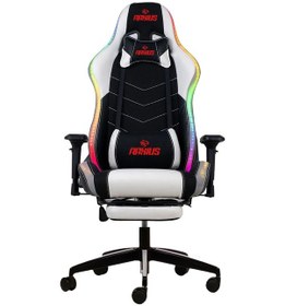 Resim Raxius Gc3001bw Masajlı,rgb,4d Kolçaklı,ayak Destekli Oyuncu Koltuğu, Siyah- Beyaz Siyah 