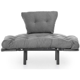 Resim Pafu Nitta Tekli Kanepe - Gri 