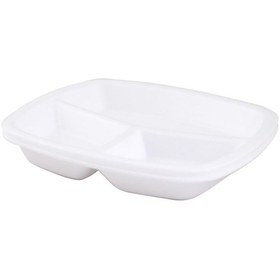 Resim 3 Gözlü Köpük Tabldot Tabak 200 Adet 