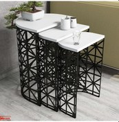 Resim Variant Stil 3 Lü Zigon Sehpa - Beyaz 