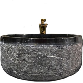 Resim Mym Toros Siyah Dışı Çizik Tarama Lavabo 