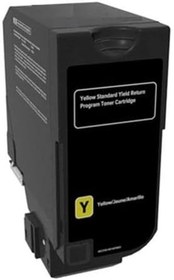 Resim LEXMARK CS725 (74C5HY0) SARI MUADİL TONER (YÜKSEK KAPASİTE)12.000 SYF 