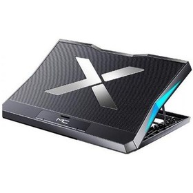 Resim Coofbe Led Işıklı Ultra Sessiz 6 Adet Soğutma Fanlı Laptop Soğutucu Yükseklik Ayarlı Laptop Standı 