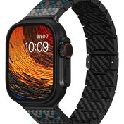 Resim Apple Watch / Ultra Uyumlu Karbon Fiber Kordon Stairs 
