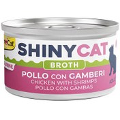 Resim GimCat ShinyCat Broth Karidesli Tavuklu Kedi Konservesi 70 Gr 