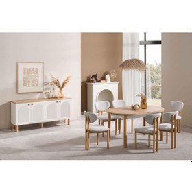 Resim Masal Yemek Odası Takımı Meşe 