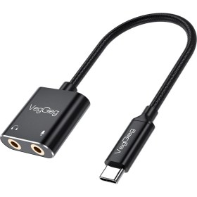 Resim VegGieg Type-C Ses Kartı 3.5mm Kulaklık ve Mikrofon Girişli 