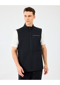 Resim Skechers M Fitted Turtle Neck Softshell Vest Erkek Siyah Yelek S2520220-3817 