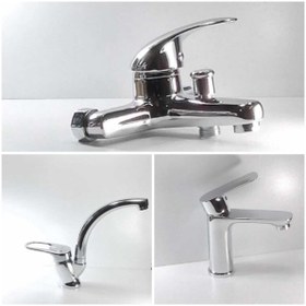 Resim pazariz Fleko Banyo, Eviye ,lavabo Mix Batarya 3 Lü Set 