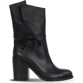 Resim Bueno Shoes Siyah Zig Deri Kadın Topuklu Bot 30WB4035 30WB4035 