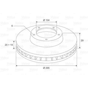 Resim Valeo 186479 Fren Diski Ön Patrol 83-98 Havalı 295mm 