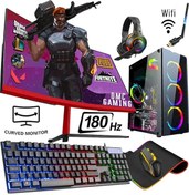 Resim DMC N243 (PUBG,GTA 5) Reyzen 7 5700,32gb,1tb Hdd,256gb Ssd,rx580,24''180hz Oyuncu Masaüstü Bilgisayar 