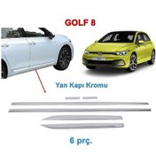 Resim Vw Golf 8 Yan Kapı Çıtası Nikelajı 2020 Sonrası 4 Prç P Çelik N11.315 