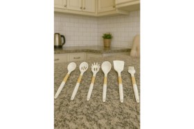 Resim Buenos 6 Parca Metal Standlı Isıya Dayanıklı Mutfak Seti 