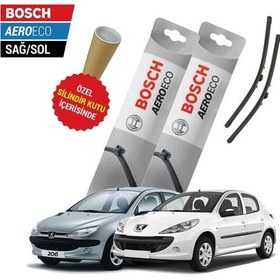 Resim Bosch Aeroeco Peugeot 206 Silecek Takımı (2000-2014) 