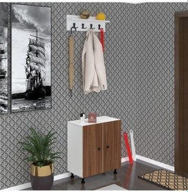 Resim Kenzlife Ayakkabılık Cimcime4 Cvzbyz 68 060 32 Kapaklı 4 Raflı 12 Çift Ayakkabı Kapasitesi Ahşap 