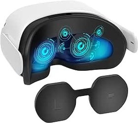 Resim Qoosea PS VR2 için Silikon Lens Kapağı Toz Geçirmez Çizilmez Yıkanabilir Lens Koruyucu Kapak Aksesuarları Playstation VR2 ile Uyumlu 