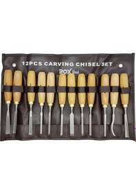 Resim Rox Wood El Oyma Seti 12 Parça 