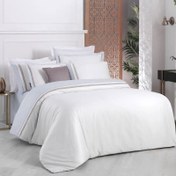 Resim Sarev Graz Saten Çift Kişilik 200x220 Mavi Nevresim Takımı 