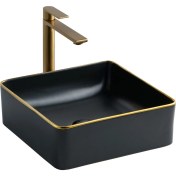 Resim Lena E-4070S Tezgah Üstü Porselen Lavabo 