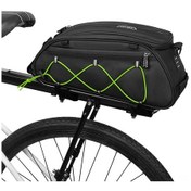 Resim Mufunye Yeşil Bisiklet Bagaj Çantası - Poliester Materyal, 36.5cm Ana Çanta, 420g Hafif Tasarım Yeşil 