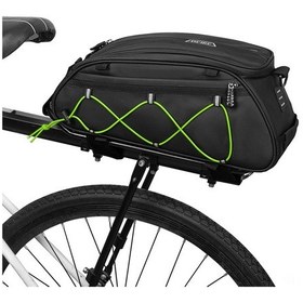 Resim Mufunye Yeşil Bisiklet Bagaj Çantası - Poliester Materyal, 36.5cm Ana Çanta, 420g Hafif Tasarım Yeşil 