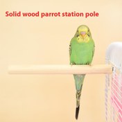 Resim Doğal Katı Ahşap Papağan Tünek Çubuğu Budgies Cockatiels Lovebirds için - Uzun Beyaz Çam Kuş Kafesi Aksesuarı, Küçük ve Orta Boy Evcil Kuşlar için Güvenli Yuvarlak Kenarlar & Pürüzsüz Yüzey, Kafes İçin Kuş Tüneleri, Doğal Ahşap Tasarım, Dayanıklı Kuş Tüneği 