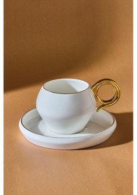 Resim Karaca Venüs Gold 2 Kişilik Kahve Fincan Takımı 135 ml 