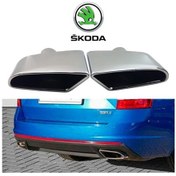 Resim İtibar Skoda Octavia 3 Rs Uyumlu Paslanmaz Çelik Egzoz Ucu 