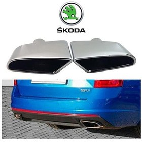 Resim İtibar Skoda Octavia 3 Rs Uyumlu Paslanmaz Çelik Egzoz Ucu 