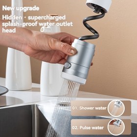 Resim 1 Manyetik Emme Fonksiyonlu Geri Çekilebilir Musluk Uzatıcısı, Esnek Uzatma, Kaygı Olmadan Temizleme, Musluk Yedek Parçaları, Banyo ve Mutfak Aksesuarları, Sevgililer Günü Hediyesi 