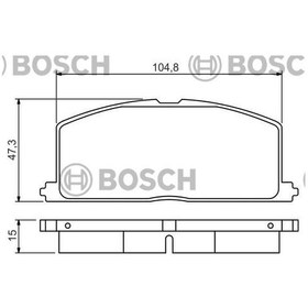 Resim BOSCH 986495234 Fren Balatası Ön Corolla Uyumlu Camry-Corna-Carına 95- 0986Tb2086 