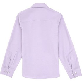 Resim U.S. Polo Assn. Kız Çocuk Lila Uzun Kollu Basic Gömlek 50317629-VR245 