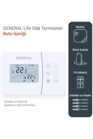 Resim Yıldızan GENERAL Life HT340S RF Kablosuz Oda Termostatı 1153473 