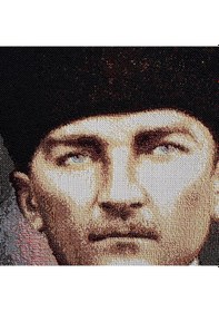 Resim Figüratif Seri-02 Dokuma Goblen Kumaş-Atatürk Portresi2 
