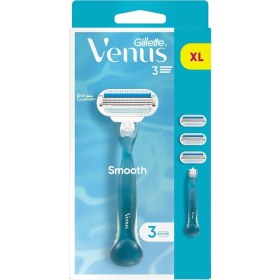 Resim AyrStore Venus Smooth Kadın Tıraş Makinesi ve 3 Adet Yedek Tıraş Bıçağı 