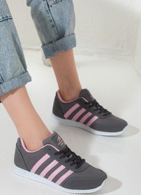 Resim Rona Gifts Unisex Füme Bağcıklı Günlük Konforlu Dayanıklı Rahat Hafif Yumuşak Taban Sneaker Spor Ayakkabı 