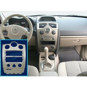 Resim Megane 2 Teyp Çerçevesi Bej Renk Renault Dijital Klima - 8200491106 - 8200178435 - 8200491109 - 8200178630 
