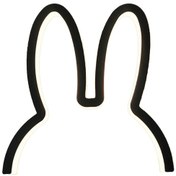 Resim Suntek Tavşan Gece Lambası Çocuk Odası Başucu Dekoratif Siyah 